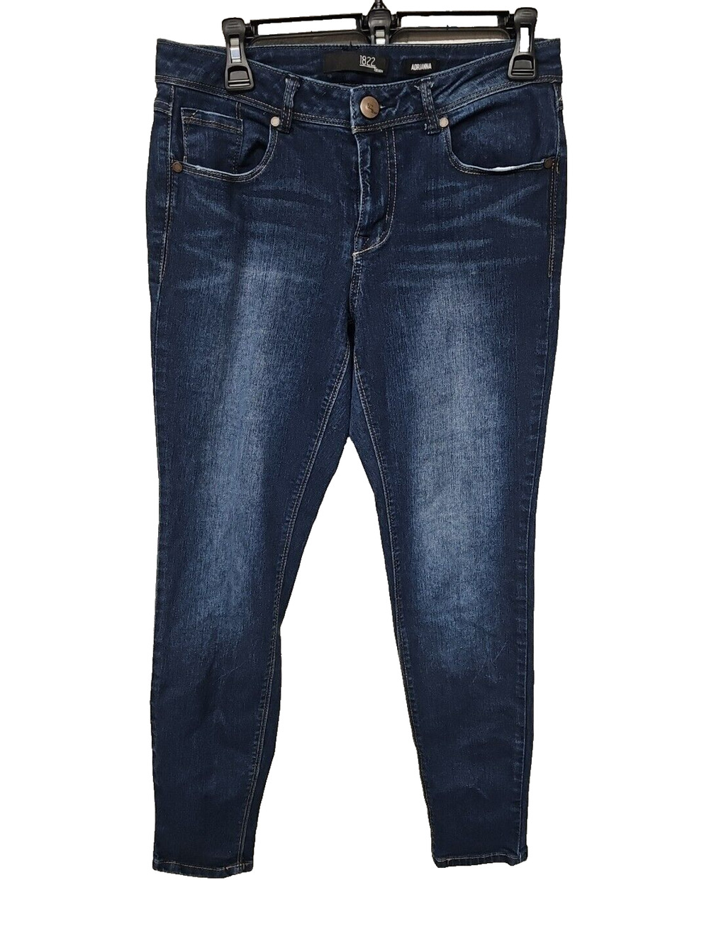 1822 Denim Adrianna Blue Jeans Size 6 Mid Rise Skinny Leg Medium Wash Casual
